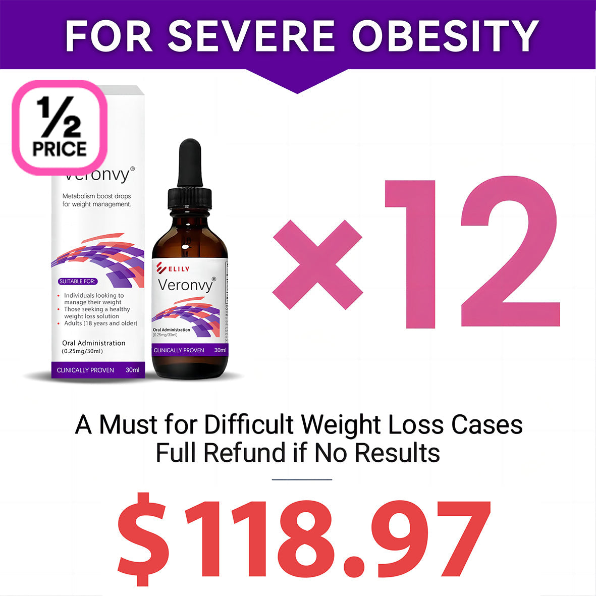 ⏳LAST DAY:50% OFF✨ The Lowest Prices of the Year! ✨ Veronvy® Metabolic Boost Vitamin Drops