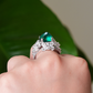 MysticAura™ "LuckyAura Emerald Crystal S925 silver Ring"