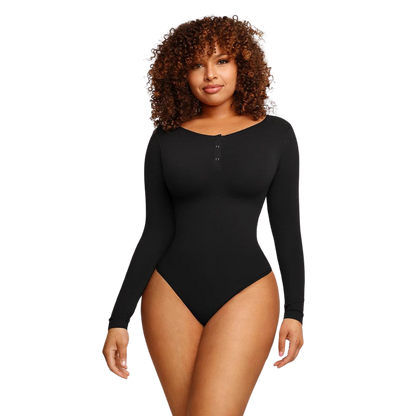 Natravor™ Long Sleeve Button Down Bodysuit