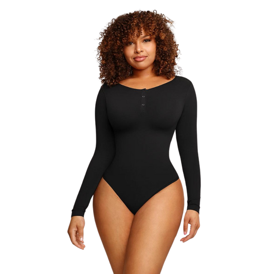 Natravor™ Long Sleeve Button Down Bodysuit