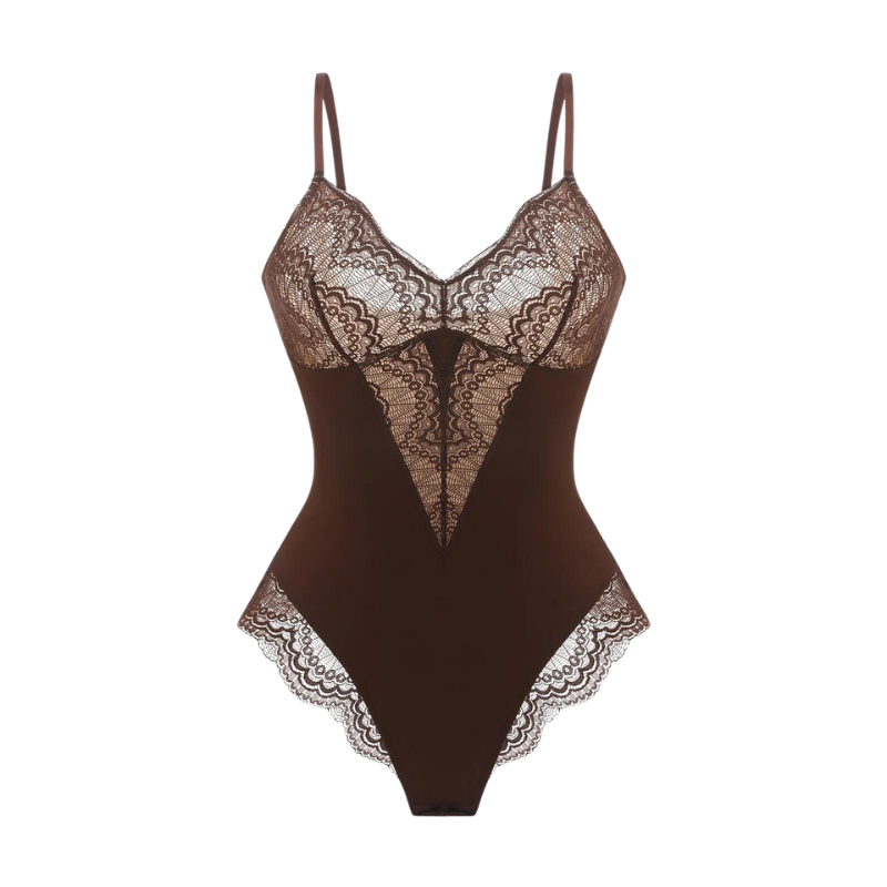 Natravor™ V-Neck Laced Bodysuit