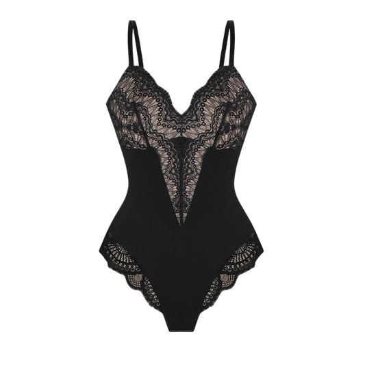 Natravor™ V-Neck Laced Bodysuit