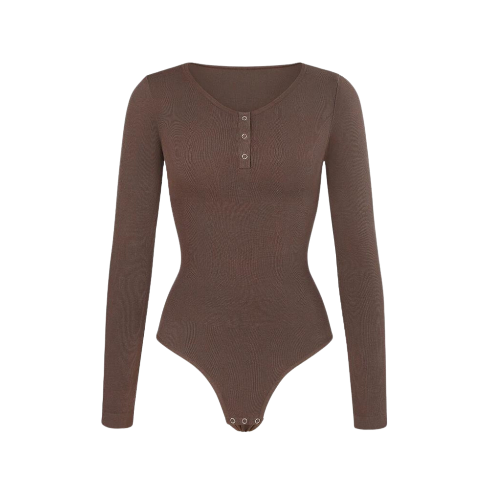 Natravor™ Long Sleeve Button Down Bodysuit