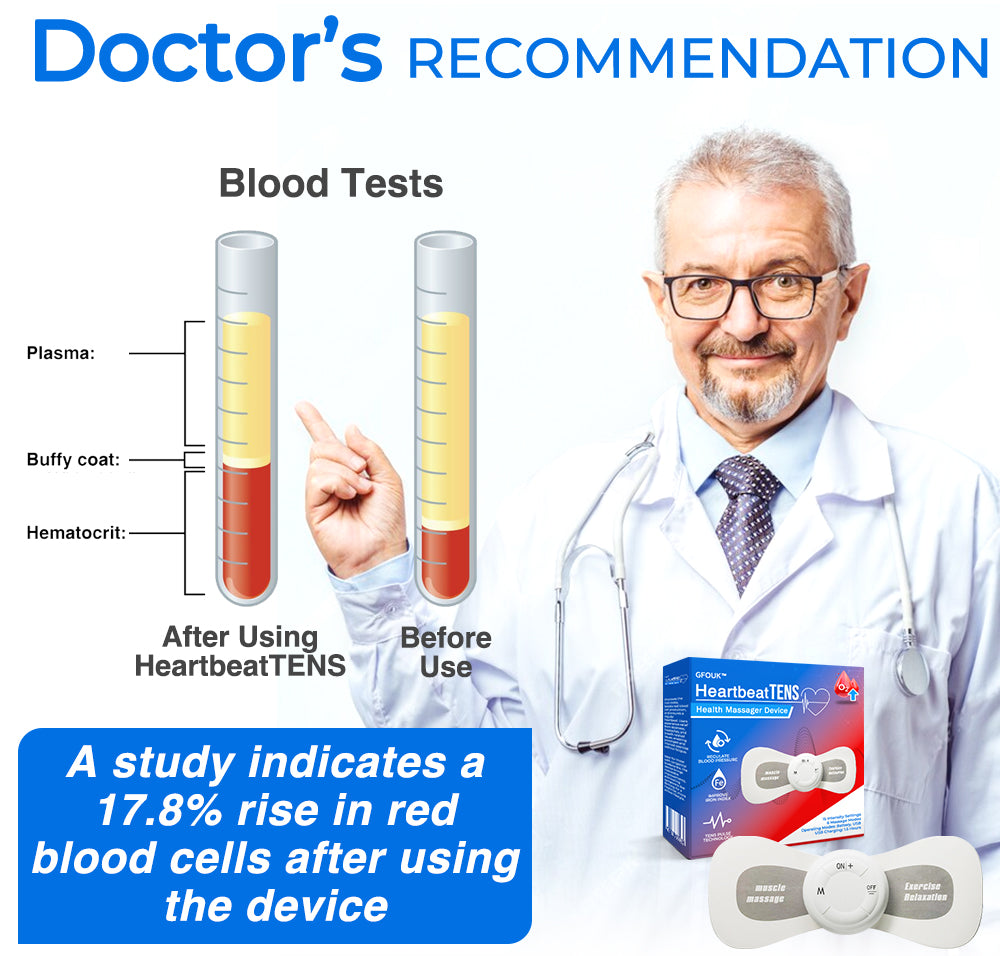 Declior™ HeartbeatTENS Lifeblood Iron Health Massager Device