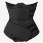 Natravor™ Wholesale Black Under Bust Latex Waist Trainer Double Belt Waist Control